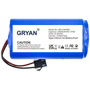 Batterie Cameron Sino CONG1002 14.4V 2600mAh Pour Robot Conga 1790 Titanium / Ultra / 990 Vital