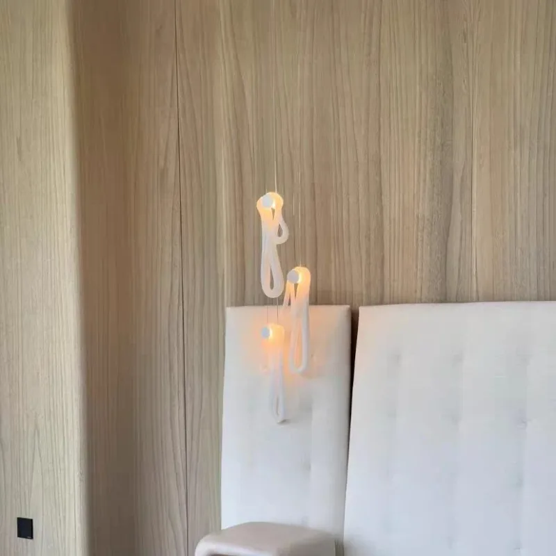 Handmade Glass Pendant Lights Italian Designer LED Hanging Lamps Bar Counter Bedroom Bedside Study