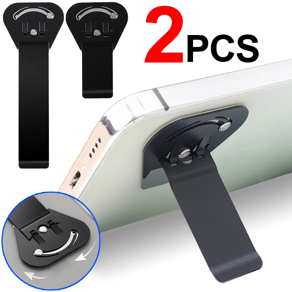 Ultra fino mini dobrável suporte do telefone móvel suporte de aço inoxidável desktop celular kickstand suporte invisível tablet