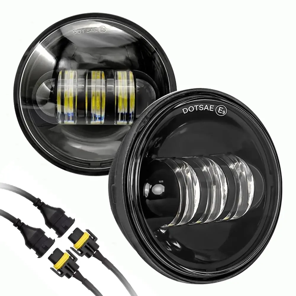 

Free Shipping - 2PCs 4.5 Inch Motorcycles LED Davidson fog Lights for Harley Davidson Road King Street Electra Glide Ultra Limit