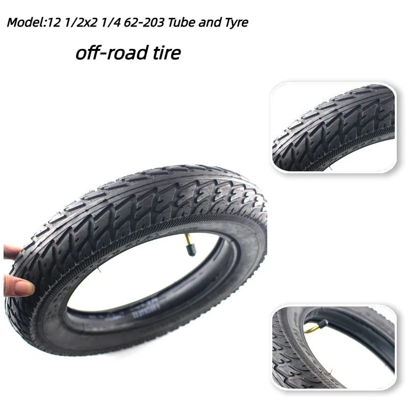 

Upgraded thick 12 inch tires 12 1/2 X 2 1/4 for many gas electric scooters and electric bicycles, including tires and inner tube