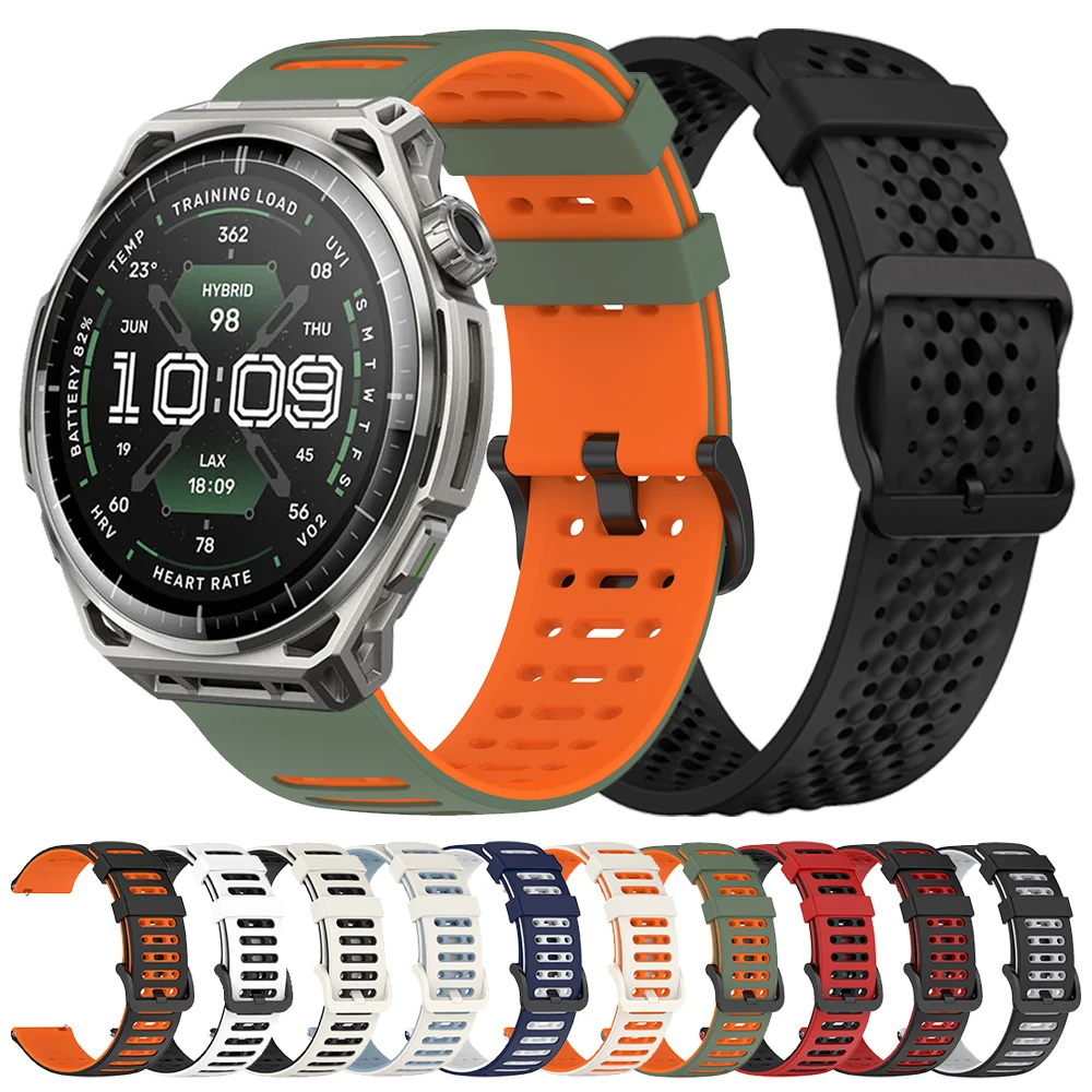 Breathable Sport Strap For Amazfit BALANCE 3 2 Cheetah 2 Ultra 48mm Band For Amazfit Active Max/BIP Max 6 5 22mm Silicone Correa