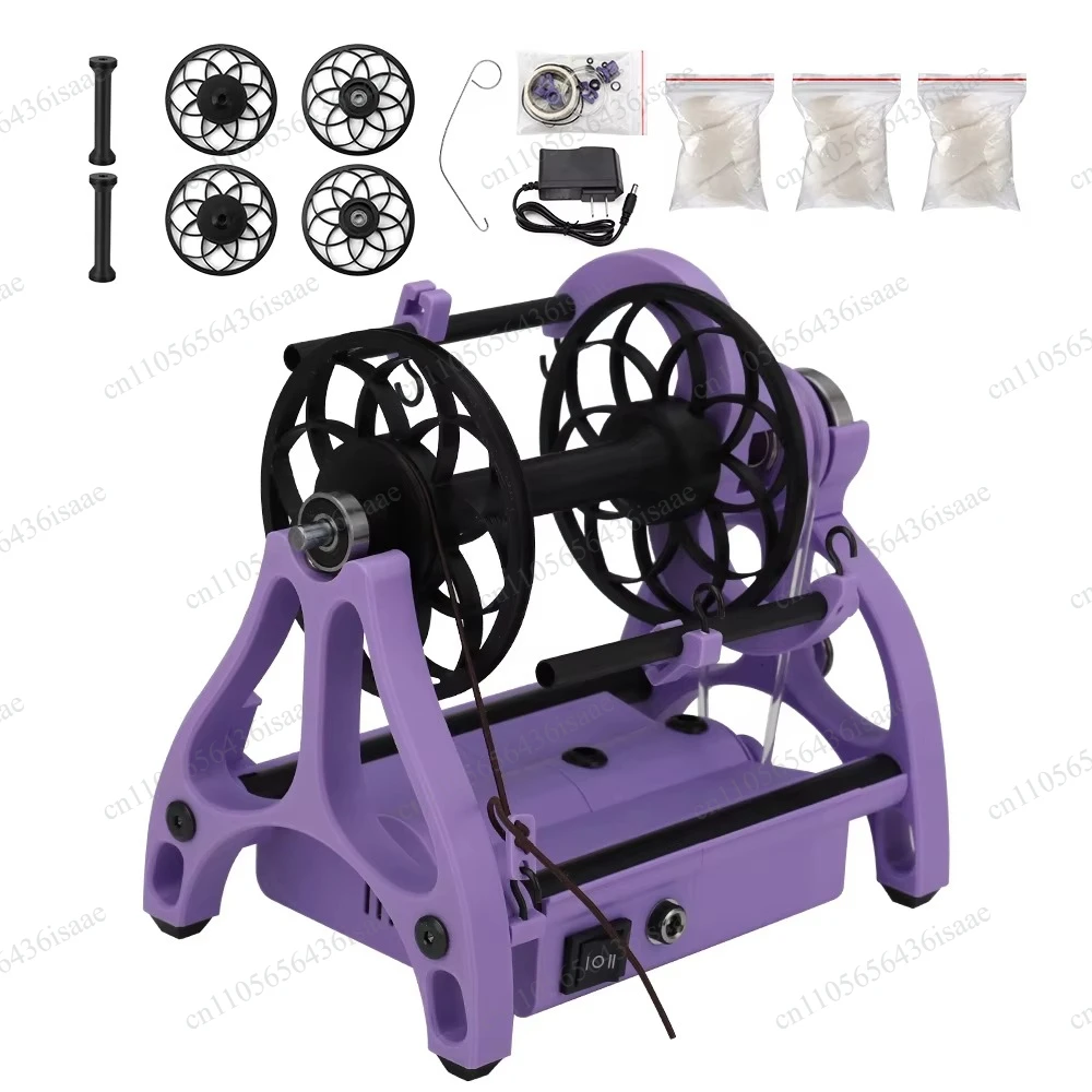 Pro E-spinner Electric Wool Spinning Wheel with Foot Pedal, Fiber Craft Hand-Spun Yarn Making Tool, Home Use Yarn Winder