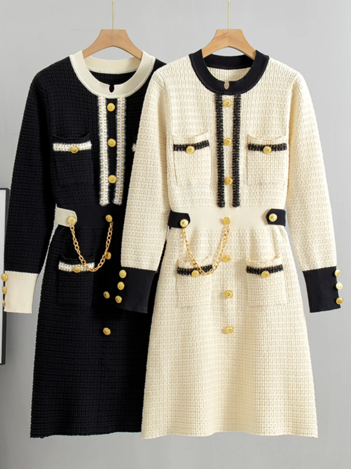 Ele Long Sve Knitted Dr Feminino Outono Inverno Sexy Lady Sle Faionable Casual redondo Ne Bodycon Dr Poliéster...