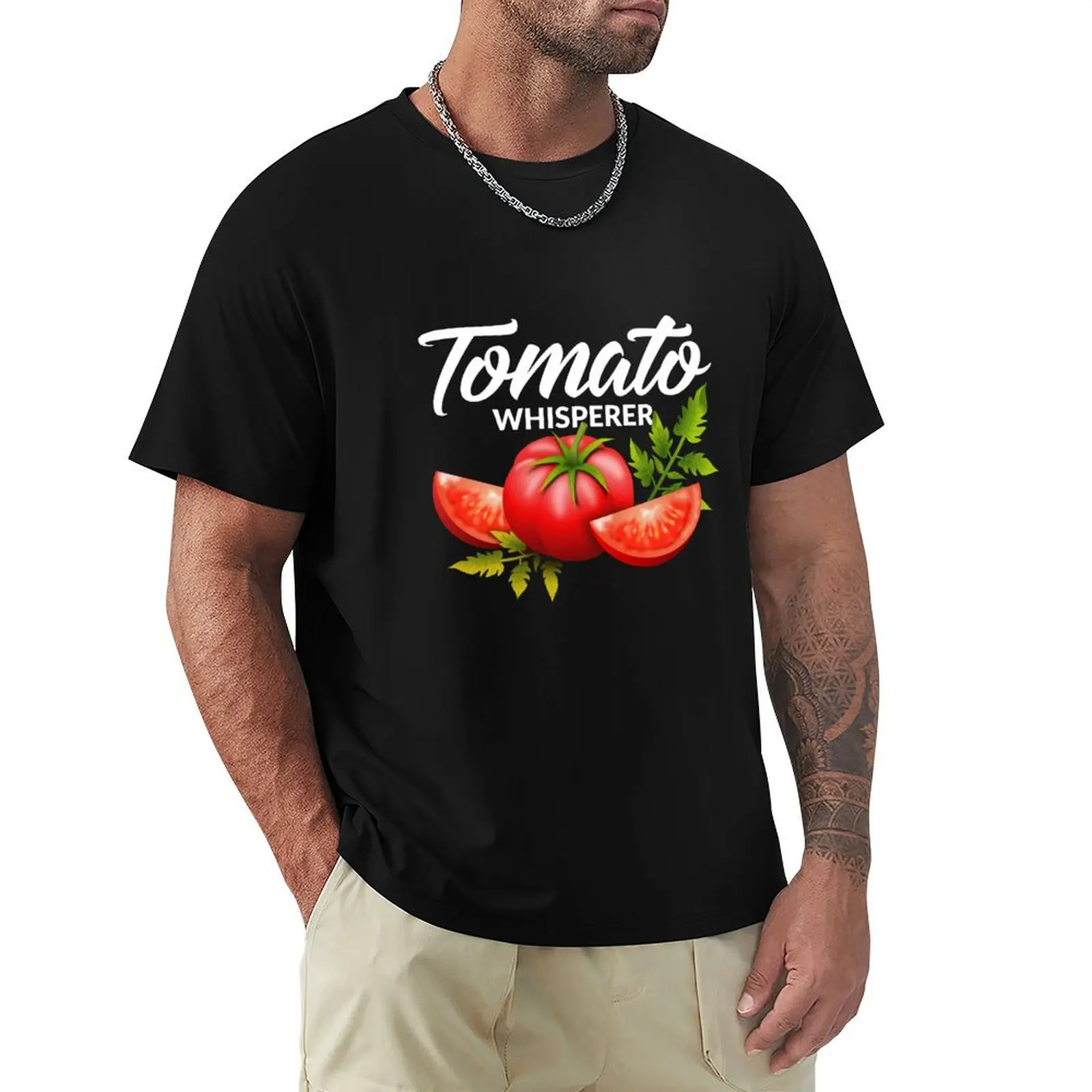 

The Tomato Whisperer Gardening Tending Garden Farmers T-Shirt anime tshirt basketball graphic tees mens designer t shirt