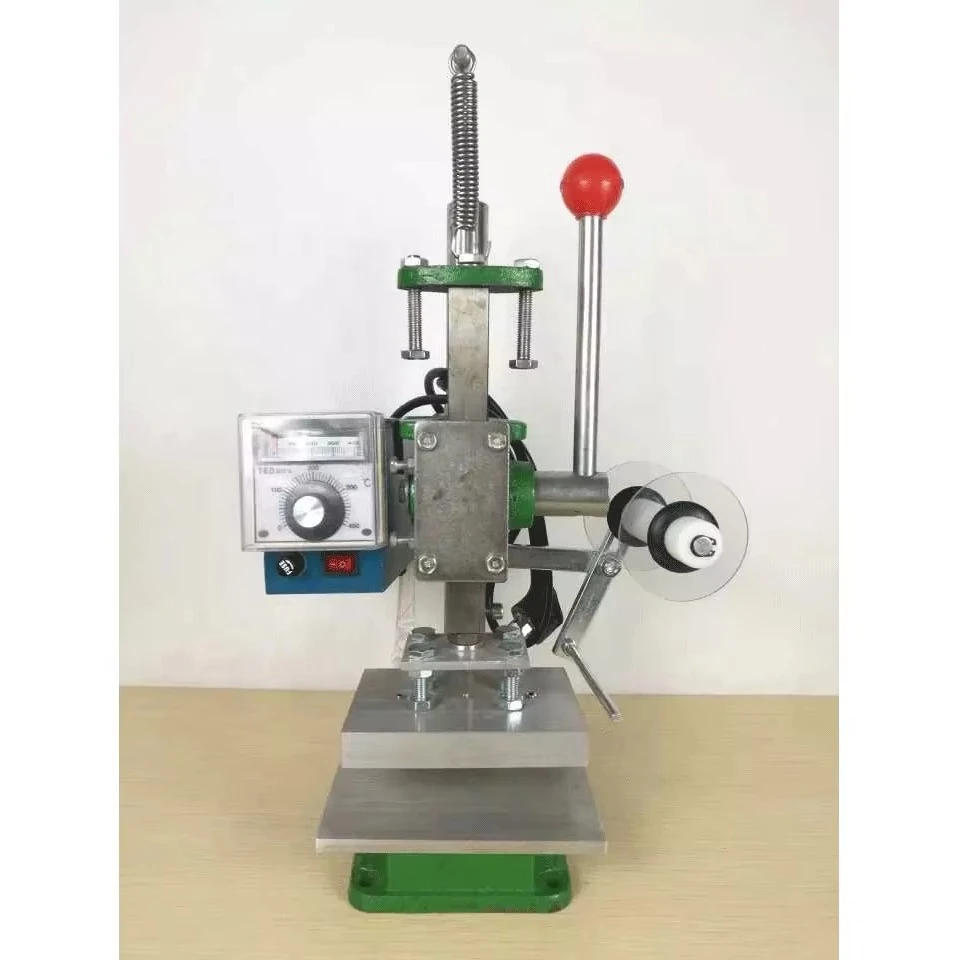 Leather Production Machinery Manual Type Small Leather Embossing Machine for LOGO for Shoe Factory