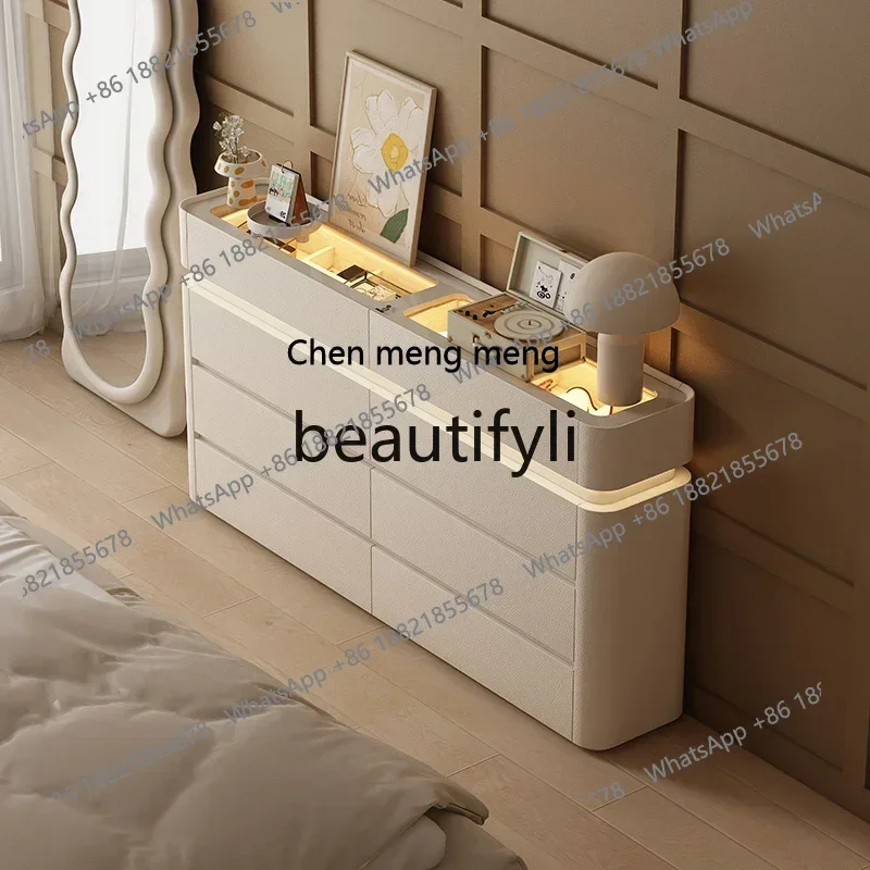 

Комод из цельного дерева, узкий ультратонкий шкаф для хранения