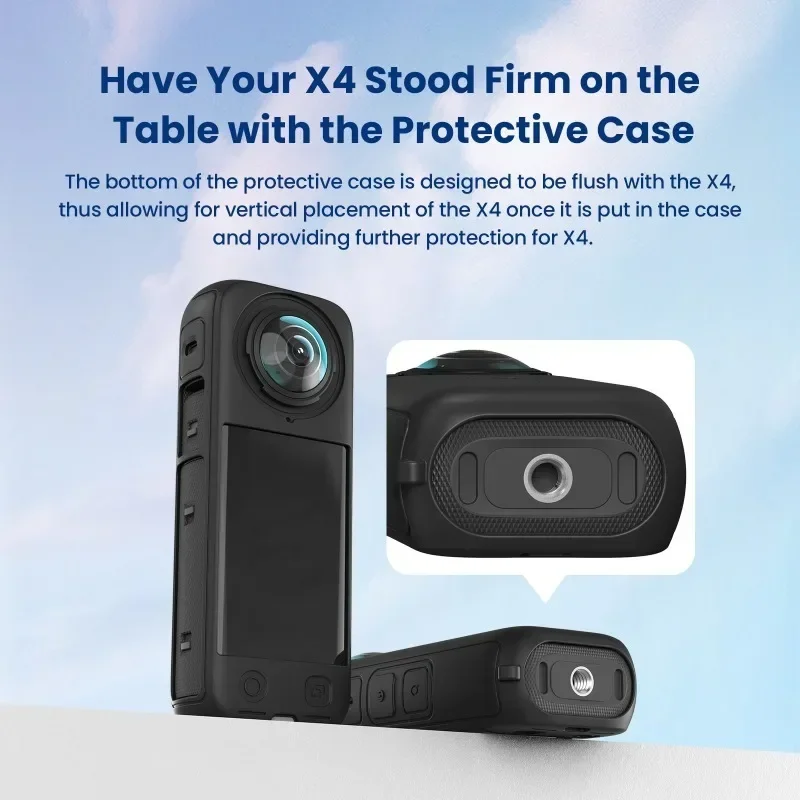 For Insta360 X4 Silicone Case Camera Accessories Shadowstone X4 Protective Accessories For Insta360 X4 Body Lens Silicone Case