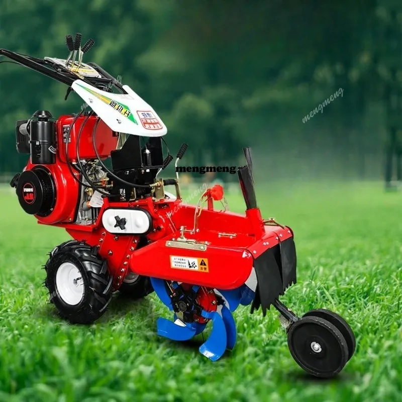 

New trenching machine, green onion soil cultivation, greenhouse trenching tobacco leaves, ginger trenching and ridging pastoral