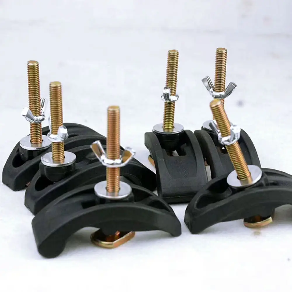 Durable T Bolt Clamp For Aluminum Profile Worktable Shape Nylon Stainless Steel Fixture Engraving Machine Mounting Tool