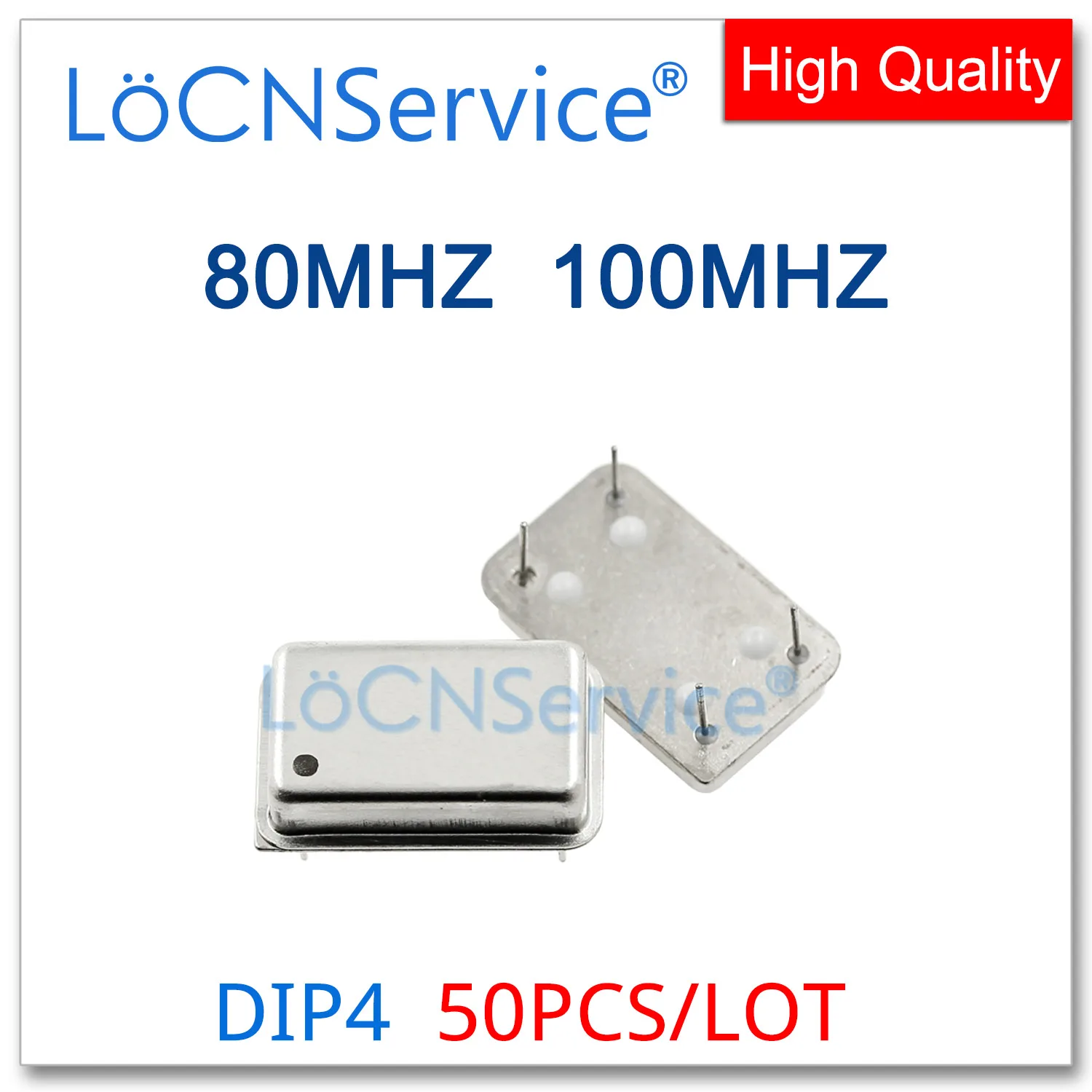 50PCS 80MHZ 100MHZ Crystal Oscillator Active Crystal OSC DIP-4 Rectangular Full Size 80M 100M 80.0MHZ 100.0MHZ Resonator DIP