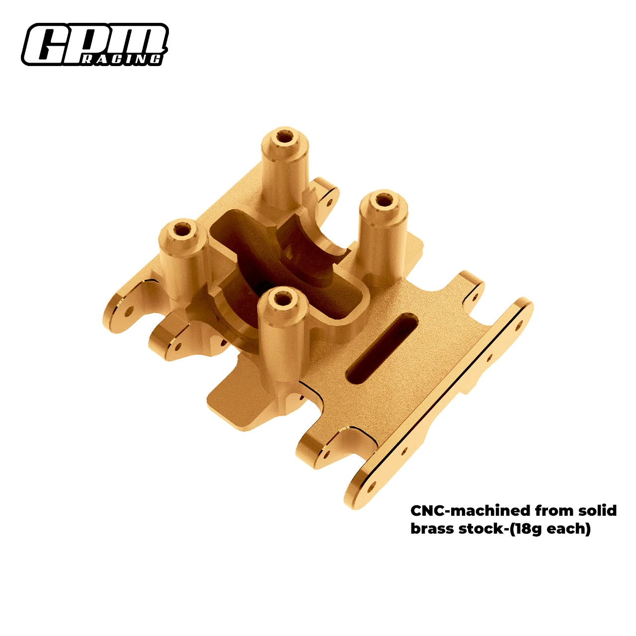 Placa de Proteção Central de Câmbio em Latão GPM 18g AXIAL 1/30 SCX30 Ford Bronco Jeep AXI-2048