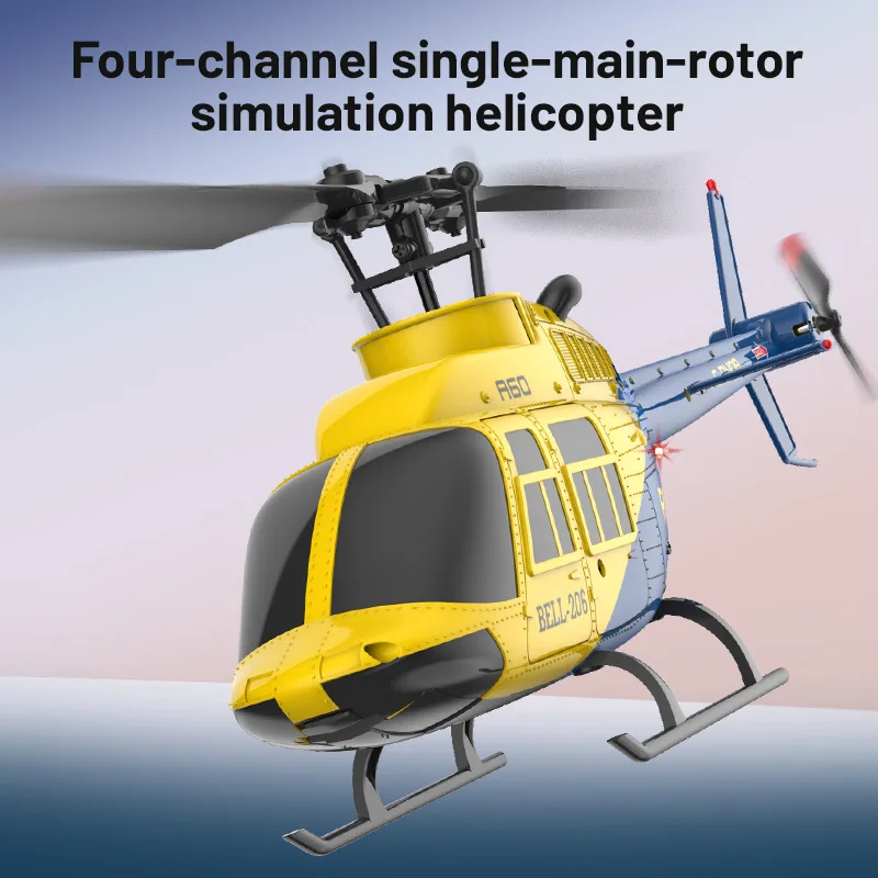 NEW A60 Rc Plane Helicopte 2.4G 1:42 4WD RC Helicopter Model Helicopter 6 Axis Gyro One Key Takeoff/Landing RC Helicopter Boy To