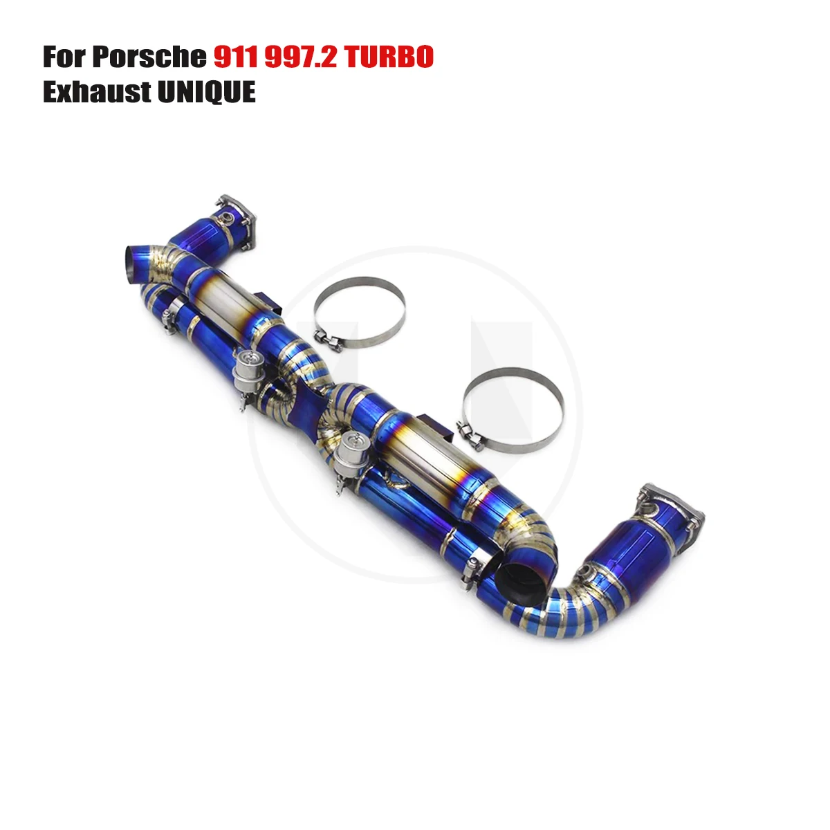 

UNIQUE For 2010-2012 Porsche 911 997.2 Turbo 3.8T performance valve titanium exhaust system TC4 titanium alloy exhaust muffler