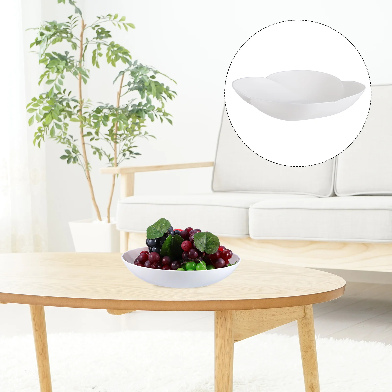 

5 шт. круглая тарелка для закусок, пластиковый поднос премиум-класса для фруктов и конфет, домашний органайзер для еды, контейнер для сервировки десерта, тарелка для сервировки еды