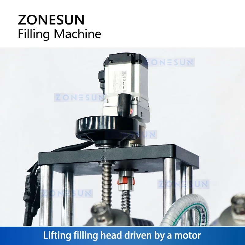 ZONESUN Servo Liquid Filling Machine Servo Filler Pneumatic Piston Filler Volumetric Filler Bottle Filling Machine ZS-SV6HS