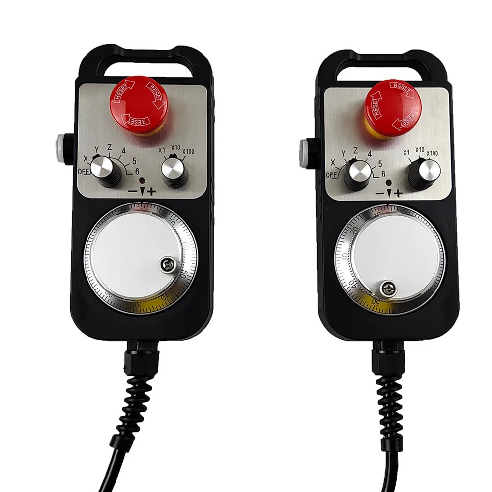 

1PC Manual Pulse Generator CNC External Handwheel With Emergency-Stop And Self Resetting Electronic Handwheel Machine Tool