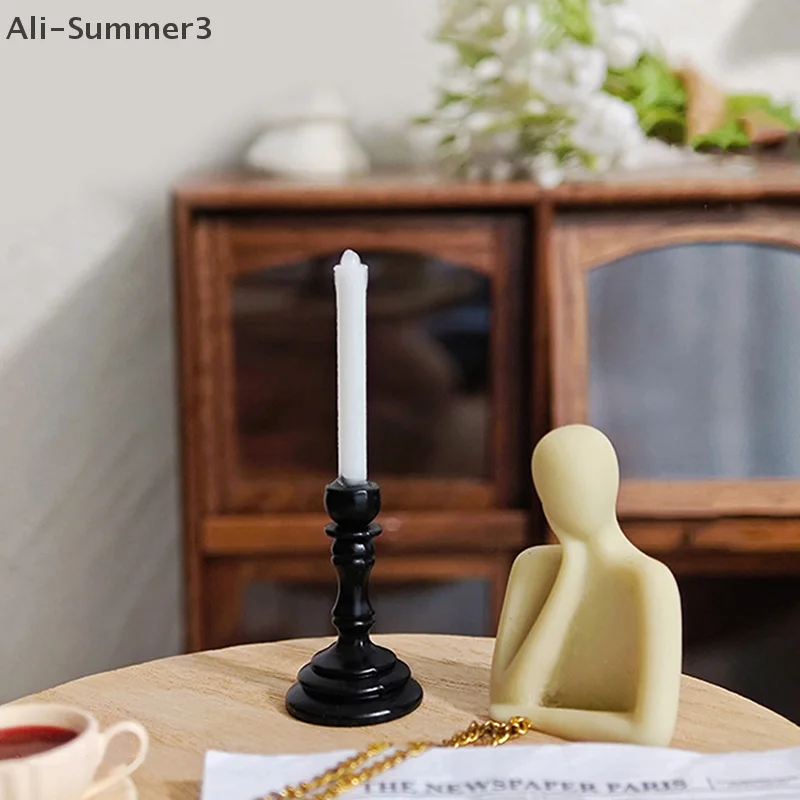 Simulazione in miniatura Candelieri Ornamento Modello Candele per casa delle bambole Mobili Giocattolo Fai finta di giocare Accessori per la decorazione della casa delle bambole