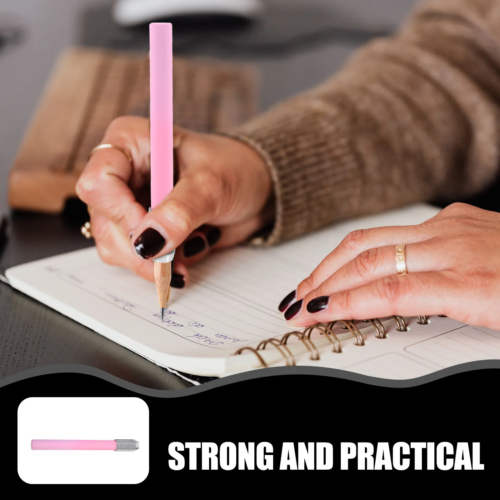 

Набор из 6 удлинителей для карандашей, многоразовые, усиленные, для продления срока службы сломанных коротких карандашей, для художников, цветных мелков, скетчинга