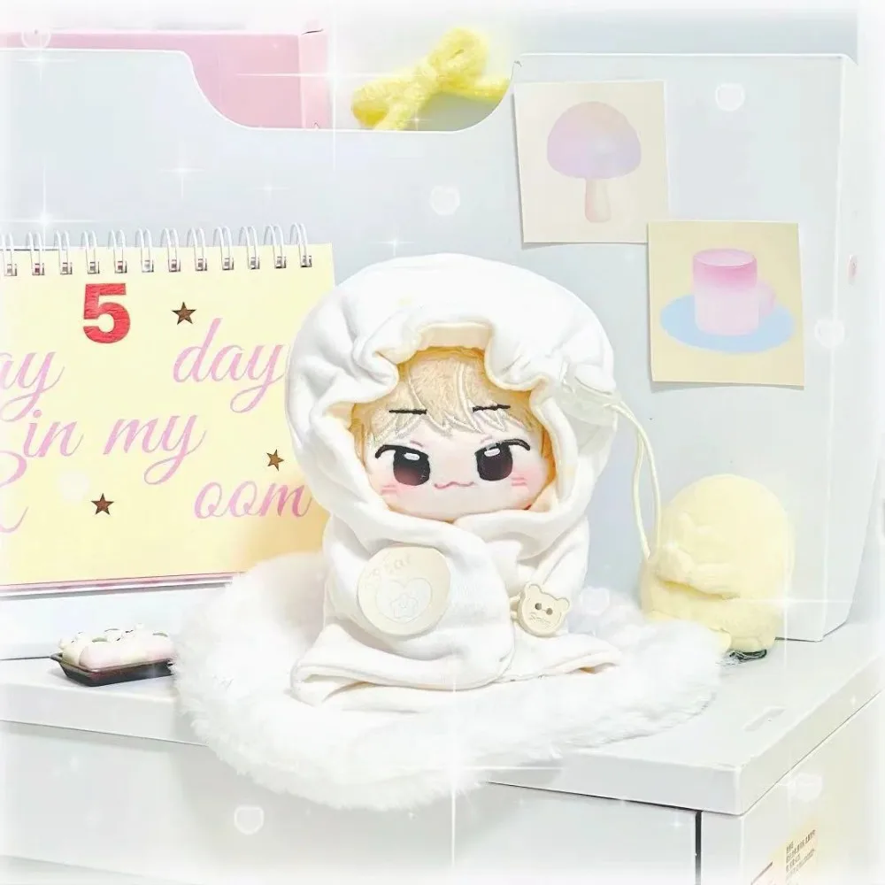 Pañuelos de algodón de 10cm para muñecas, ropa para envolver, capa, manta pequeña, ropa para muñecas de 10cm, saco de dormir encantador, conjunto de vestido para muñecas