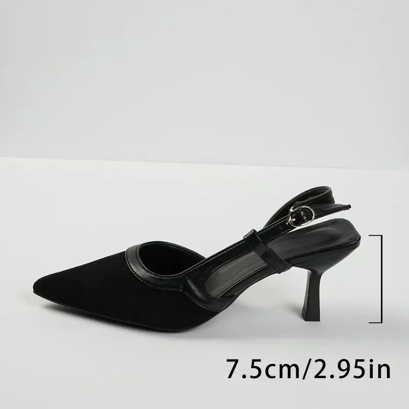 Luxury High-quality Women's Sandals Casual Fashion Brand High Heels Comfortable and Elegant 2025 Summer High Heels Women's Shoes image 3