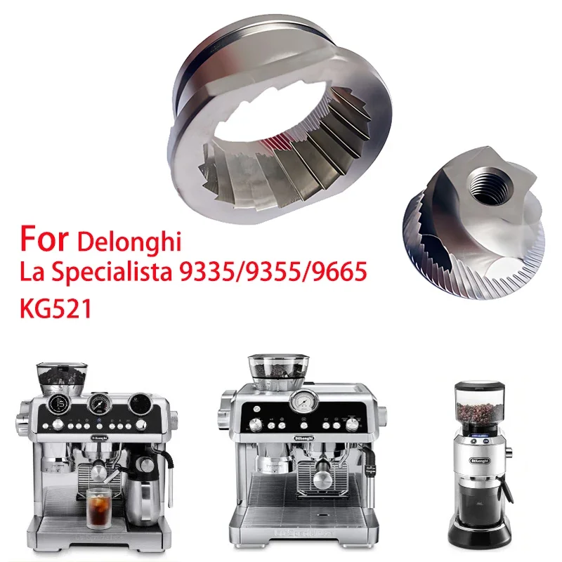 Delonghi Upper Conical Grinder Burr for Delonghi La Specialista EC9335 EC9355 EC9665 Espresso Machine, KG521 Coffee Grinder