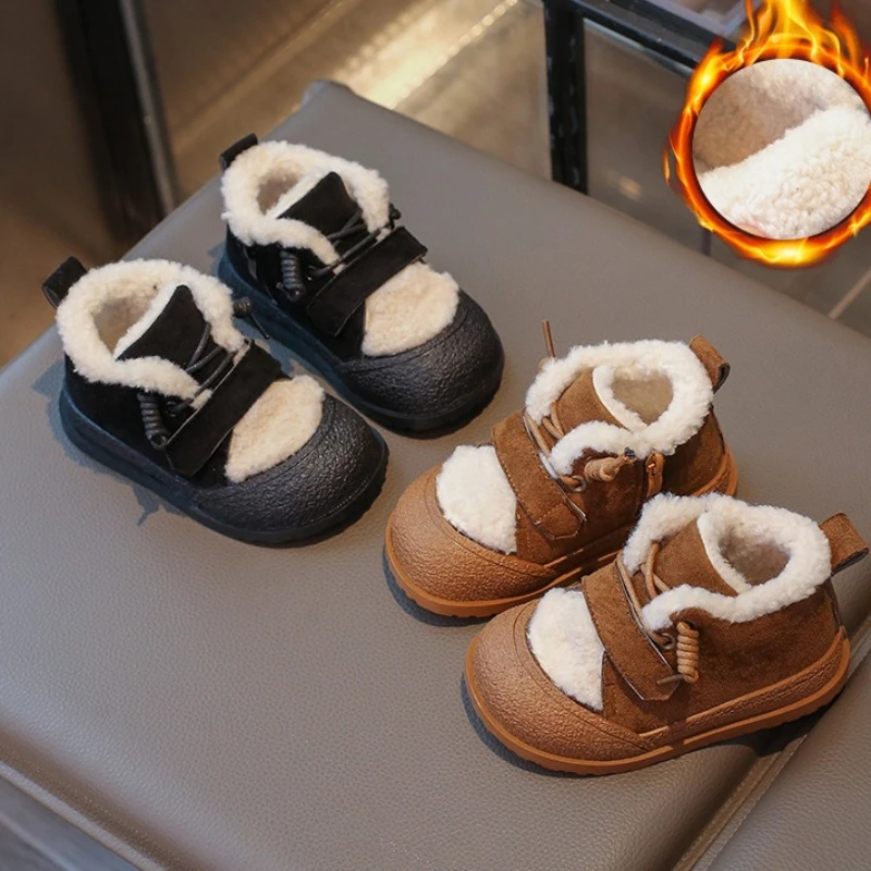 

Child Cotton Shoe 2025 Winter New Classic Anti Kick Velvet Child Board Shoe Sfashion Bean Shoes Men Women Versatile Warm Shoe