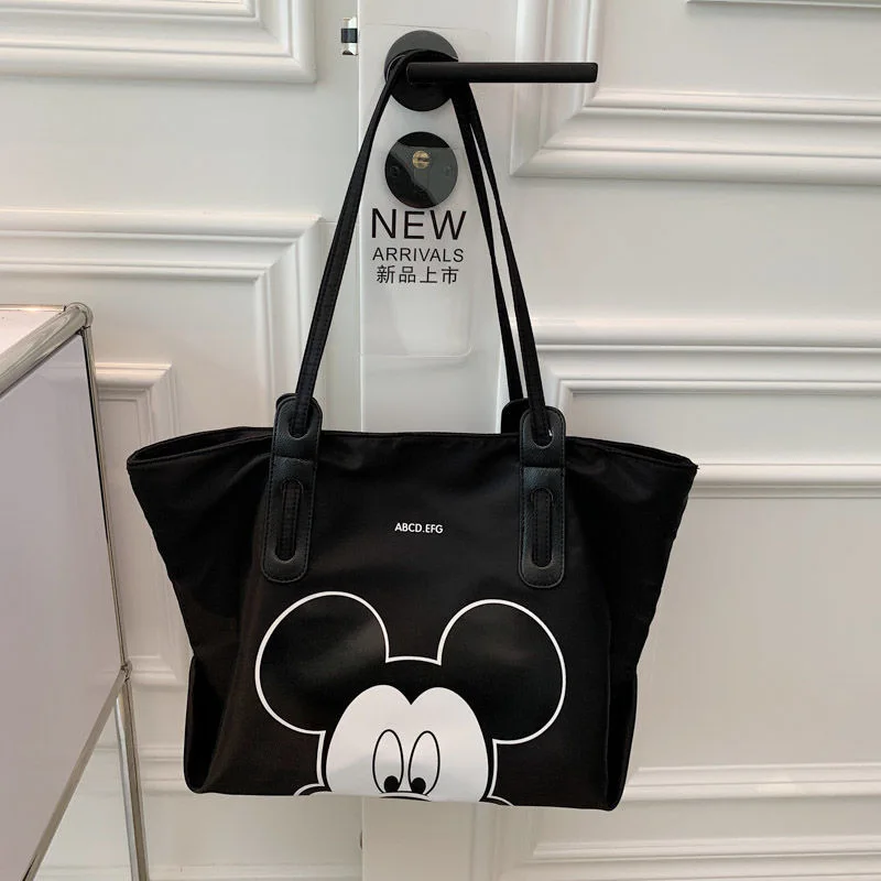 Disney Mickey diaper Bag Minnie Shoulder Cartoon lady Tote Large Capacity handbags  Women waterproof travel shopping bag