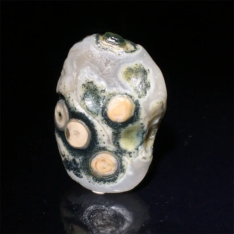 1Pcs Natural Gobi Desert Strange Stone Outer Mongolia Wrapped Agate Eyes Ishihara Stone Alashan Stone Bracelet Accessories