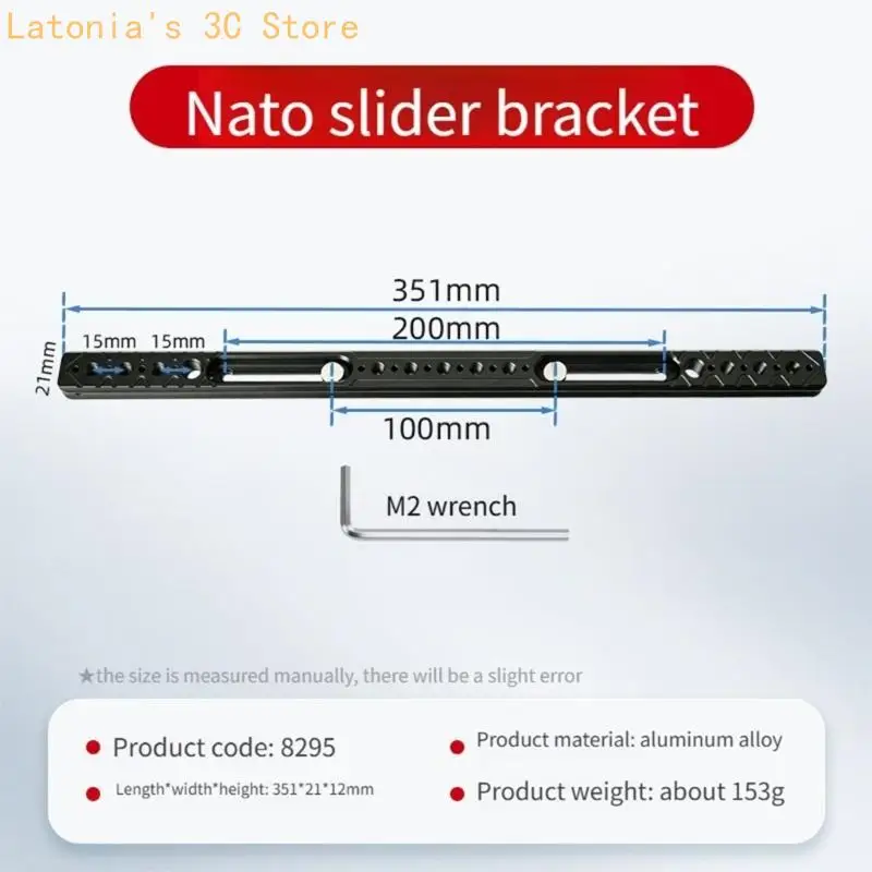 Professionelle verschiebbare Stangenhalterung für Kamera-Rig 1/4 Zoll 3/8 Zoll Gewindelöcher Knöpfe X3UB – Detail 8