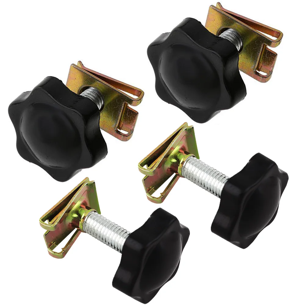 4 Pair For Harley Davidson Motocycle Black Knobs+ Screws+U-Clips  Saddlebag Mounting/Security Theft Deterrent System 1993- 2017