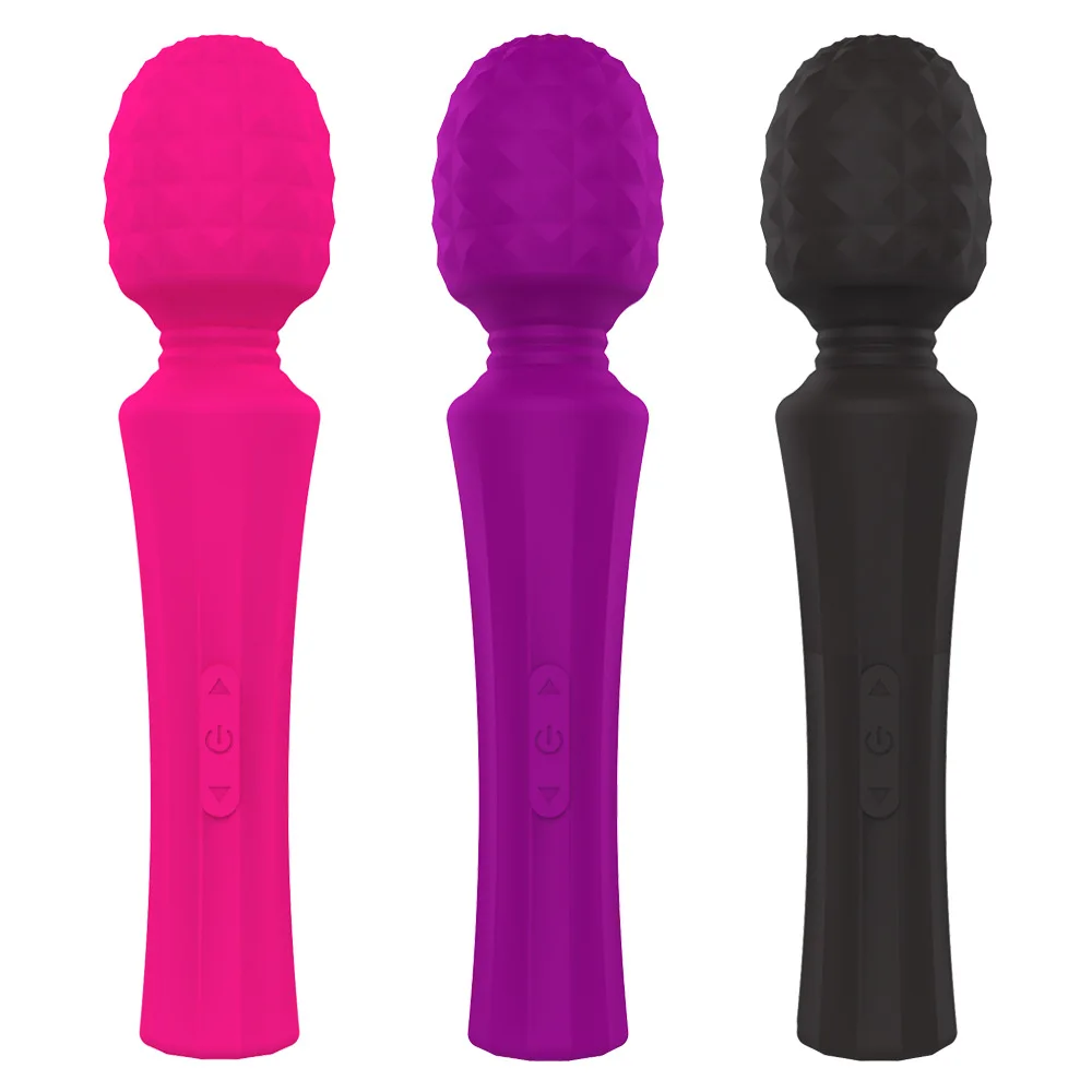 USB Rechargeable 5 Speed 8 Vibration Modes Powerful Personal Massage Stick for Women