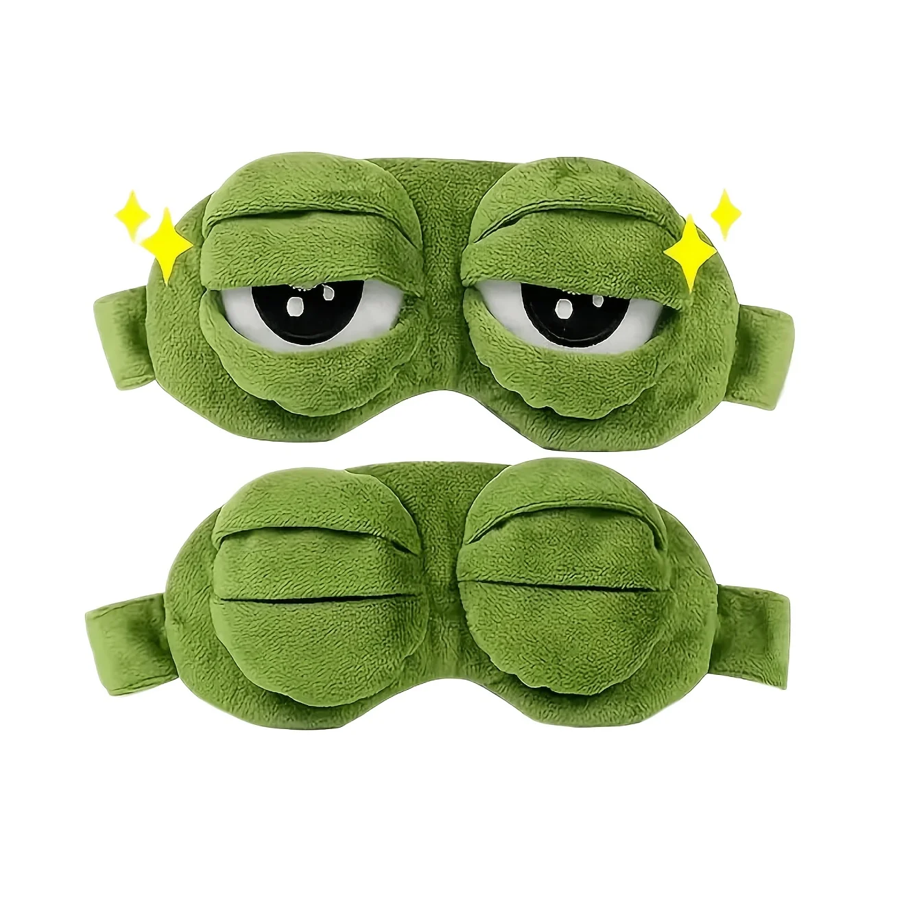 Sad Frog Sleep Mask Eyeshade Plush Eye Cover Travel Relax Gift Blindfold Cute Patches Cartoon Sleeping Mask for Kid Adult