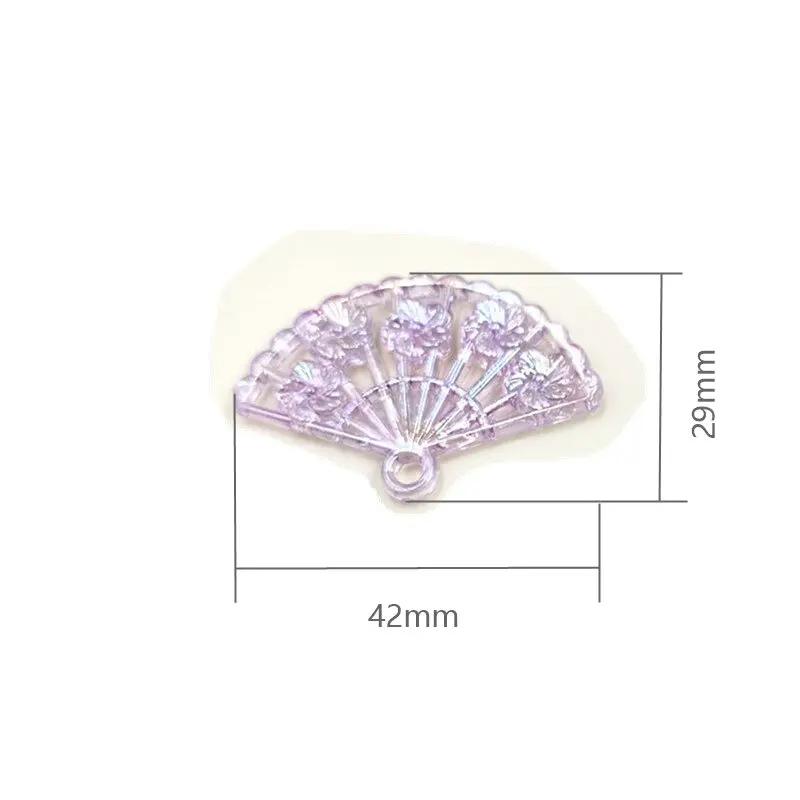 10/20pcs Fashion Pendant Folding Fan Shaped  Beads Link Pendant For Earrings Bracelets Necklaces Jewelry Making DIY Crafts