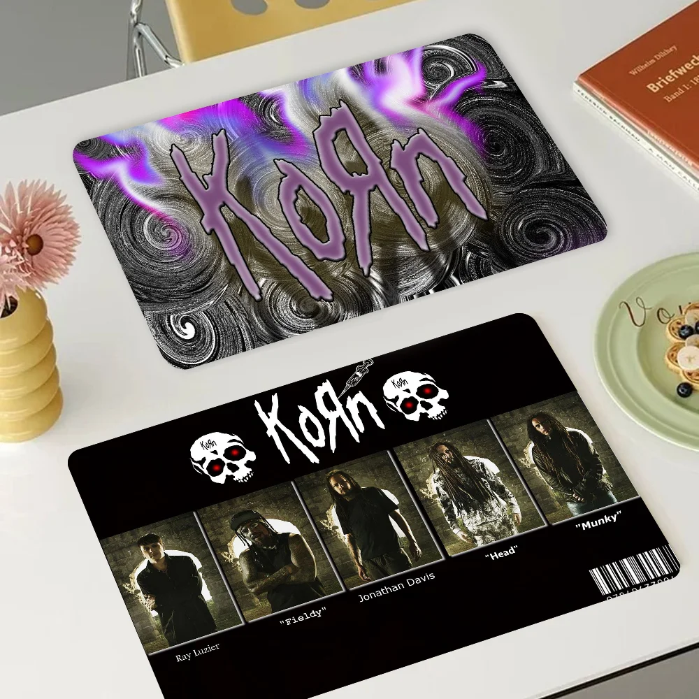 

Korn Rock Band Music Kitchen Draining Mat Tableware Pad Coffee Dish Drying Mat Placemat Bathroom Kitchen Drain Pad