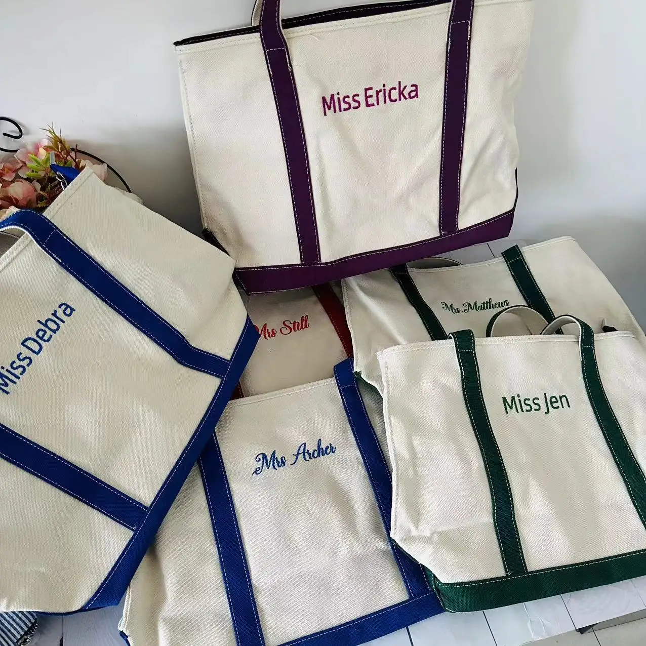 Diseñe sus bolsos de mano personalizados, bolso de barco con nombre bordado, bolso de mano de barco, bolso de mano escolar, bolso de playa, bolso de mano con nombre