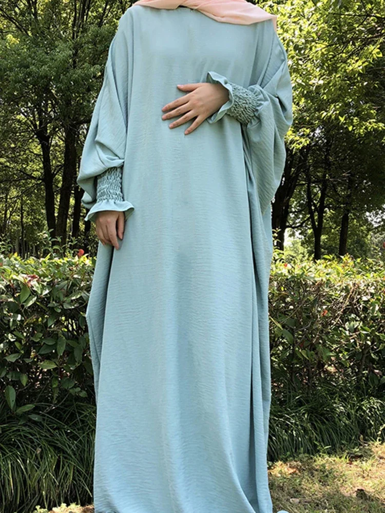 

Eid, мусульманская женская абайя, Марокканское раннее платье, элегантные молитвенные Абайи, платье с длинным рукавом, мусульманское платье Макси