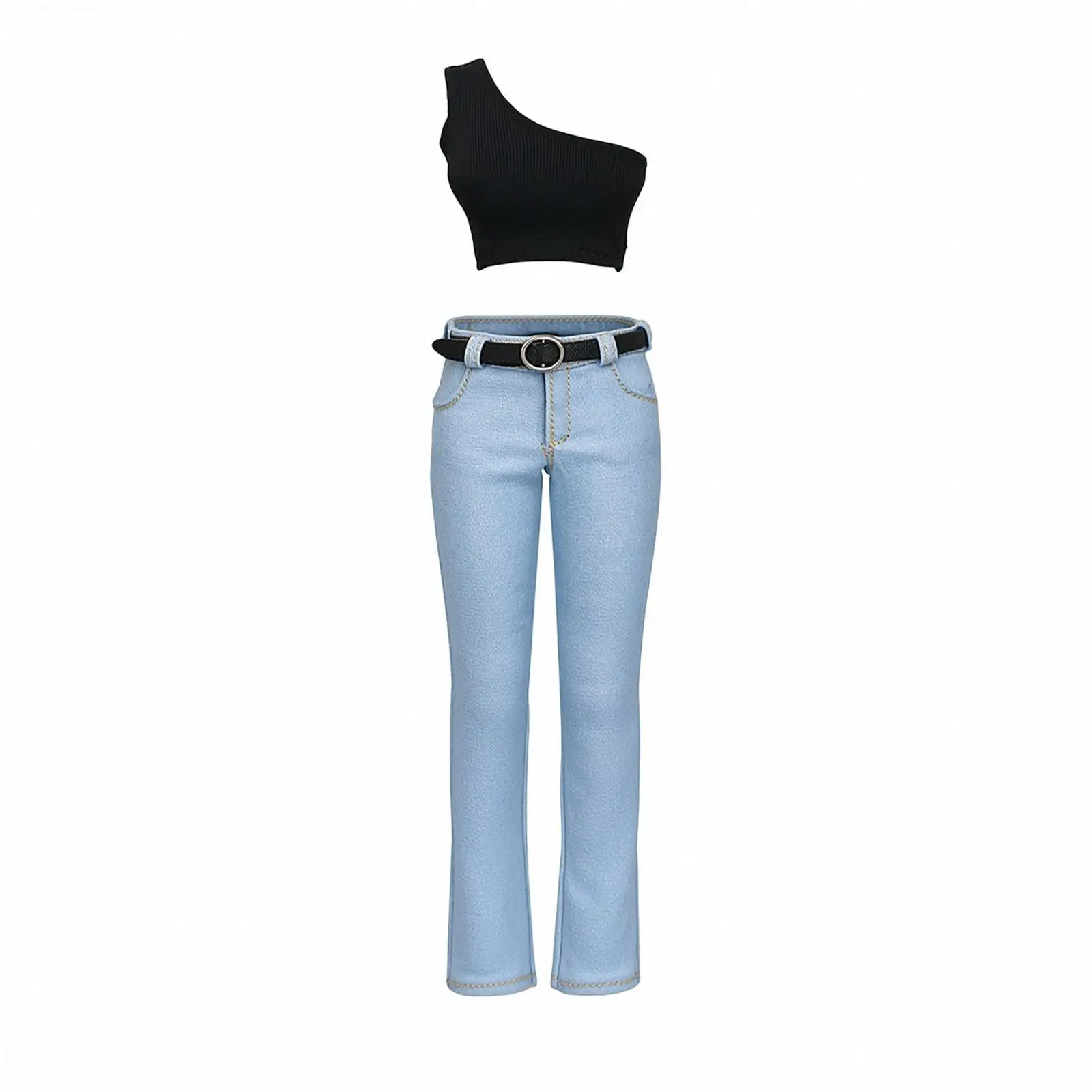 conjunto-de-ropa-para-muneca-con-jeans-ajustados-chaleco-corto-y-cinturon-para-figura-de-accion-femenina-a-escala-1-6