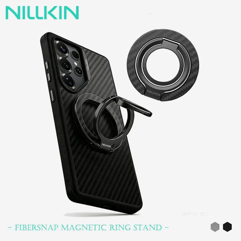 

Magnetic Ring Case for iPhone 16 Pro Max, FiberSnap Dual-Side MagSafe Military Shockproof, 360° Rotation Ultra Thin Aramid Fiber