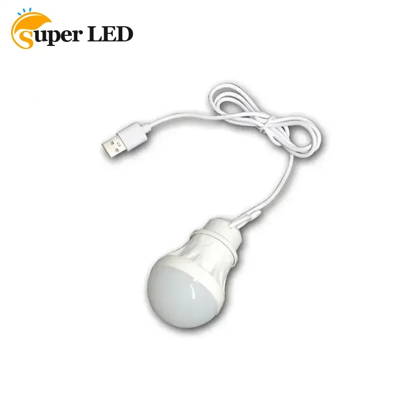 100CM Cable 5V 7W LED USB Portable Lantern Camping Lights USB Bulb Power Bank Camping Equipment for Tent Lanterns Camping Lamp