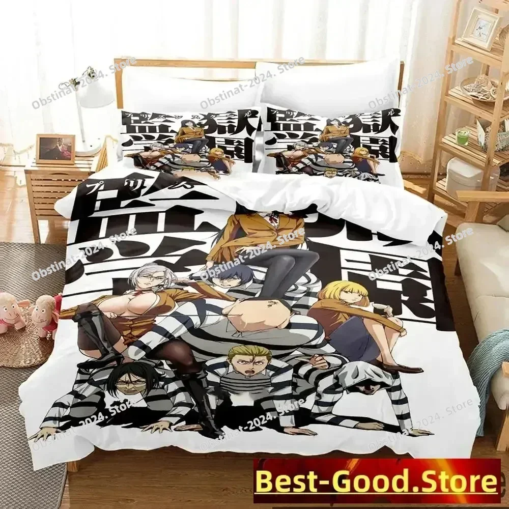 

3D Print Prison School Anime Bedding Set Boys Girls Twin Queen King Size Duvet Cover Pillowcase Bed boys Adult