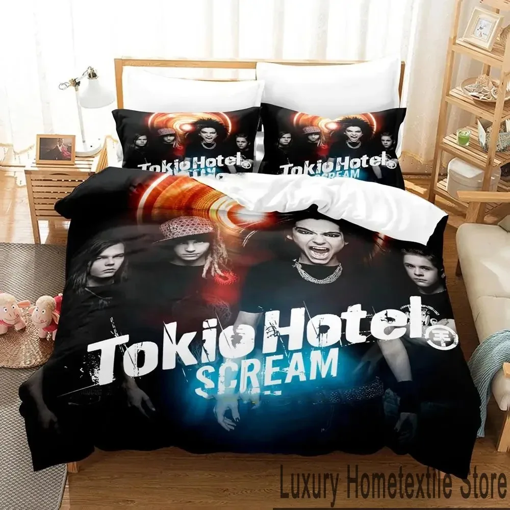 3D Print Tokio Hotel Kaulitz Band Bedding Set Boys Girls Twin Queen King Size Duvet Cover Pillowcase Bed boys Adult