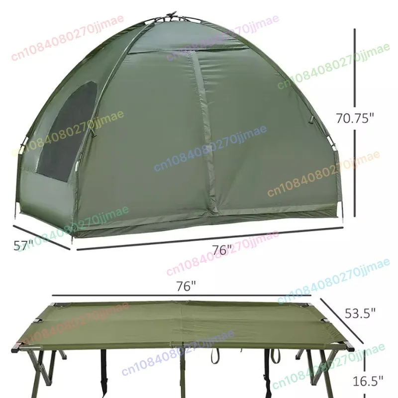 Custom Portable Ultralight Camping Cot Tent With Rain Moisture Proof For Outdoor Hiking Folding Bed