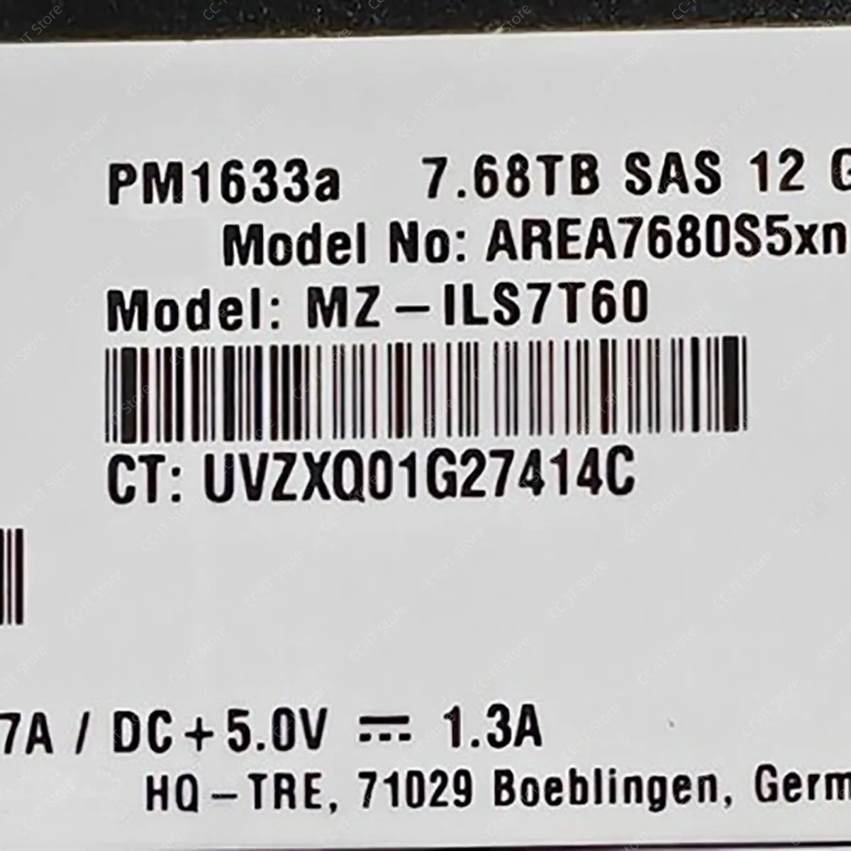 850333-001 869337-001 PM1633a 7.68TB SAS 12Gbps 2.5 Inch Enterprise Solid State Drive SSD