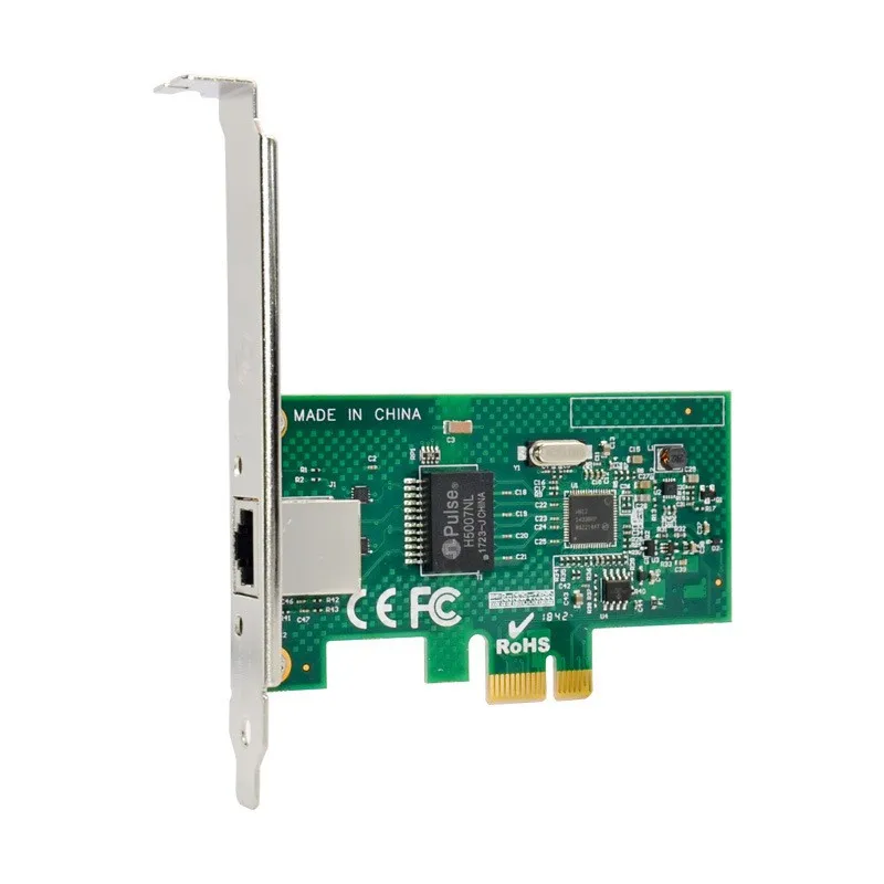 การ์ดเครือข่าย PCIe เซิร์ฟเวอร์ Intel I210AT GbE Ethernet การ์ดอะแดปเตอร์ RJ45 1000M PCI-E Converter gibabit