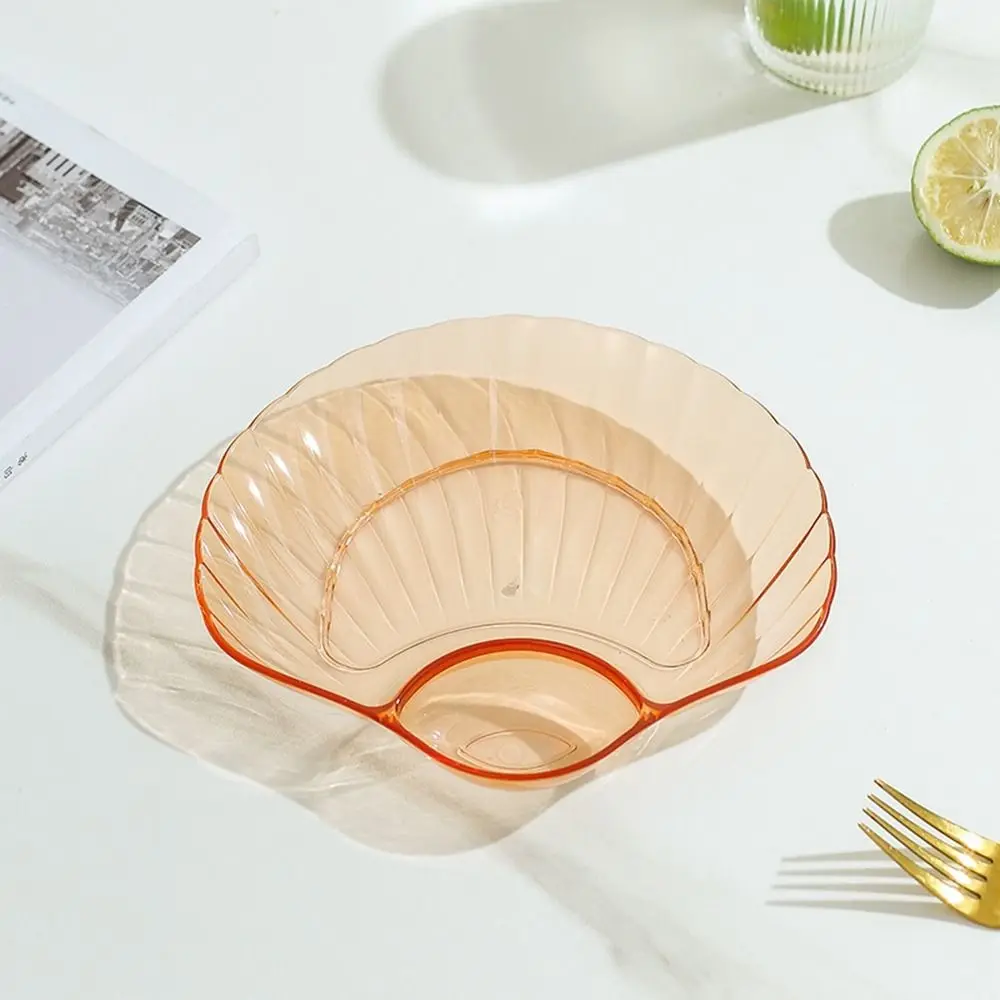 Marine Style Multi-dining Shell Plate Food Grade Plastic Not Easily Deformed Conch Bone Spitting Dish Odorless Transparent