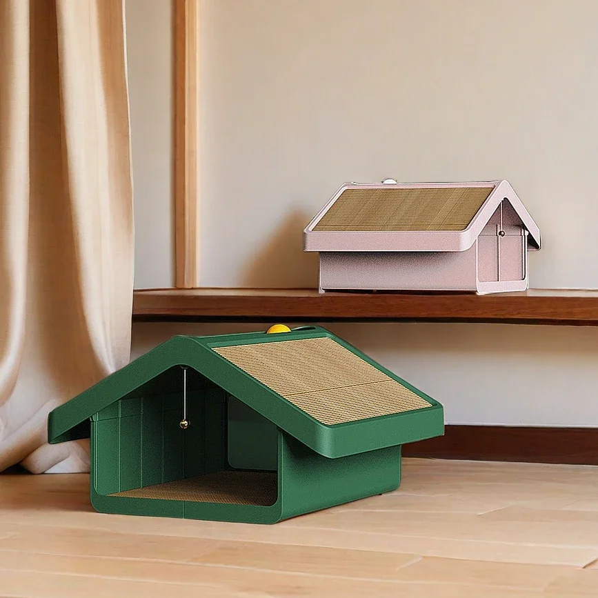 Self-hi cat scratching board cat house vertical four-season summer universal nest wear-resistant and non-crumb