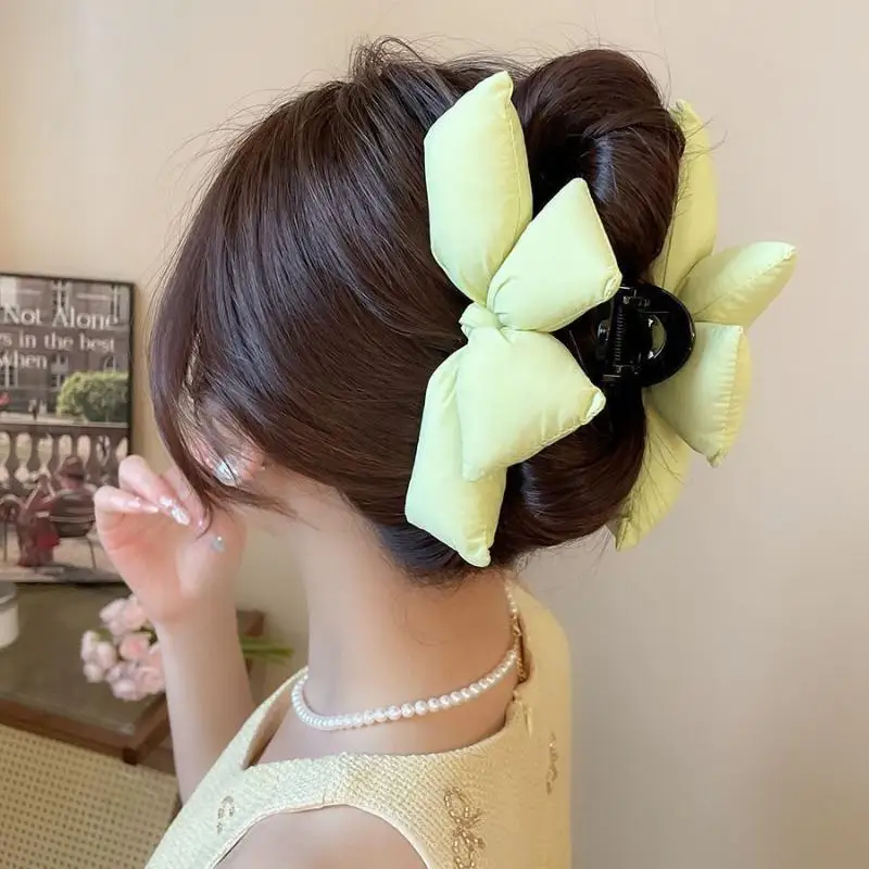 Dreidimensionale Schleifen-Prinzessinnen-Haarspange für Damen – Elegante Haarspange für den Hinterkopf, Haarklammer, Haifischclip – Detail 18
