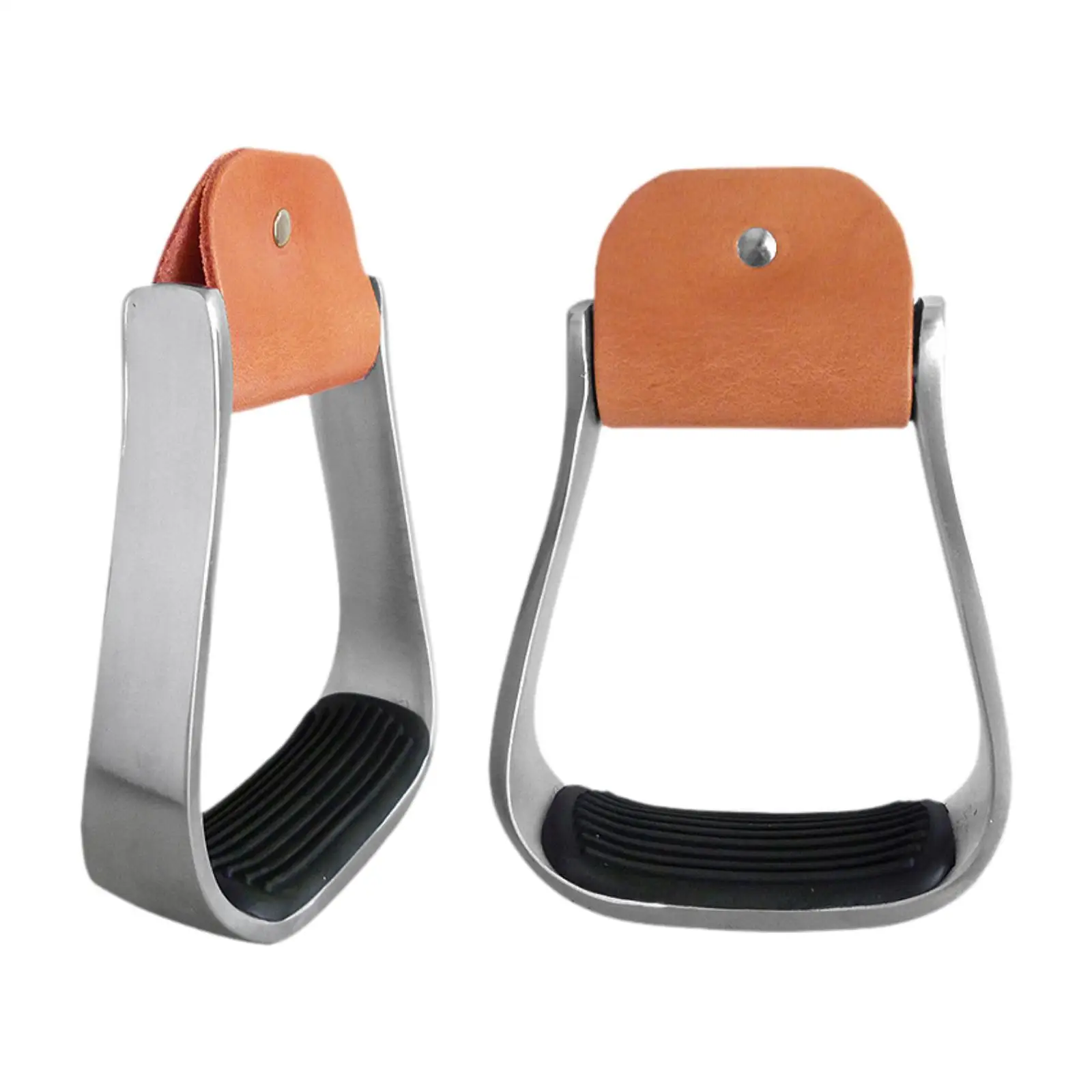 2x โกลนขี่ม้า, โกลนแบบตะวันตก, อานภาษาอังกฤษกันลื่น Step Horse Saddle Stirrups โกลนม้าสําหรับอาน