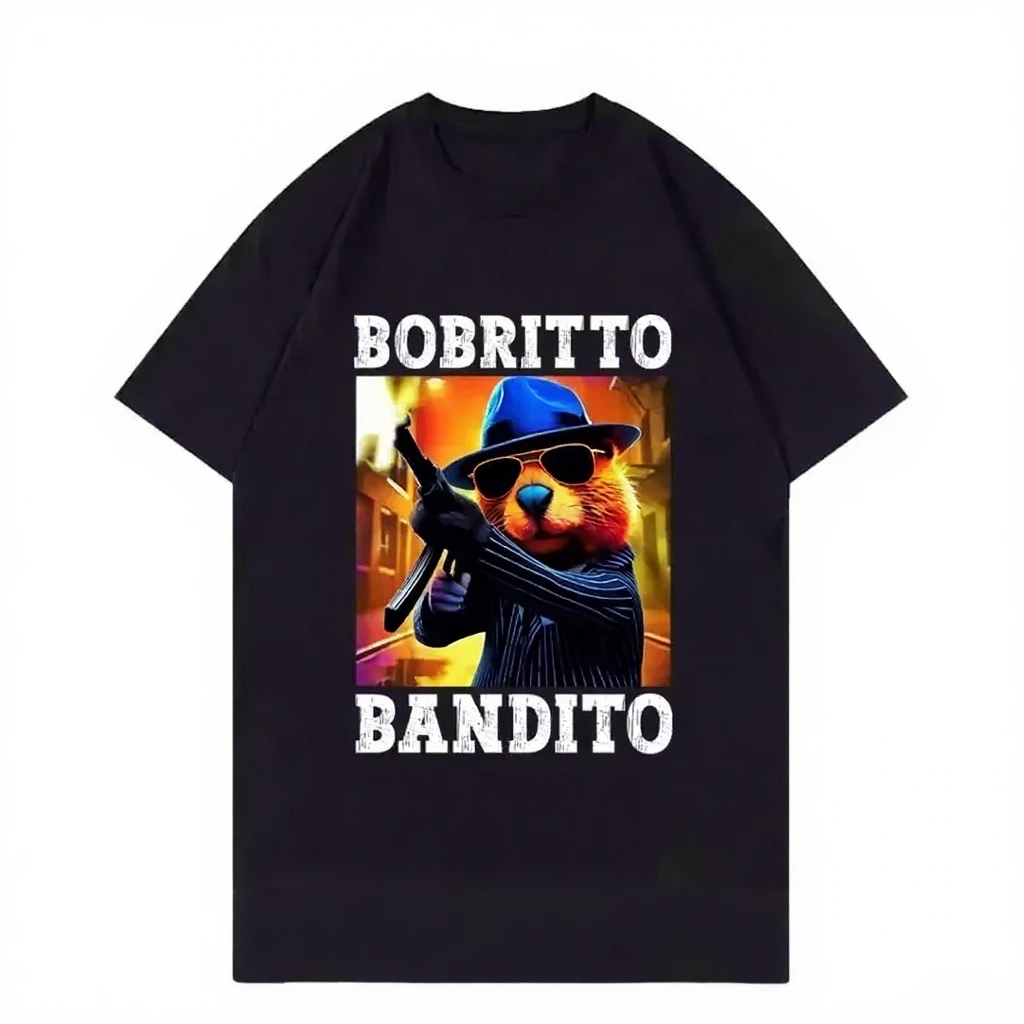 

Забавная летняя хлопковая футболка унисекс с круглым вырезом и короткими рукавами Beaver Meme, повседневный топ с юмором, удобный топ высокого качества с коротким рукавом